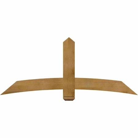 Ekena Millwork Bellingham Rough Sawn Timber Gable Bracket, Western Red Cedar, 72"W x 30"H x 4"D x 6"F, 10/12 Pitch GBW072X30X0406BEL00RWR